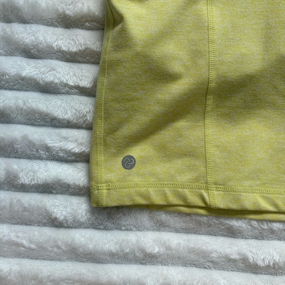 Zella Cropped Tank Top and or Sports Bra With Padding Yellow Size Large - Picture 4 of 6